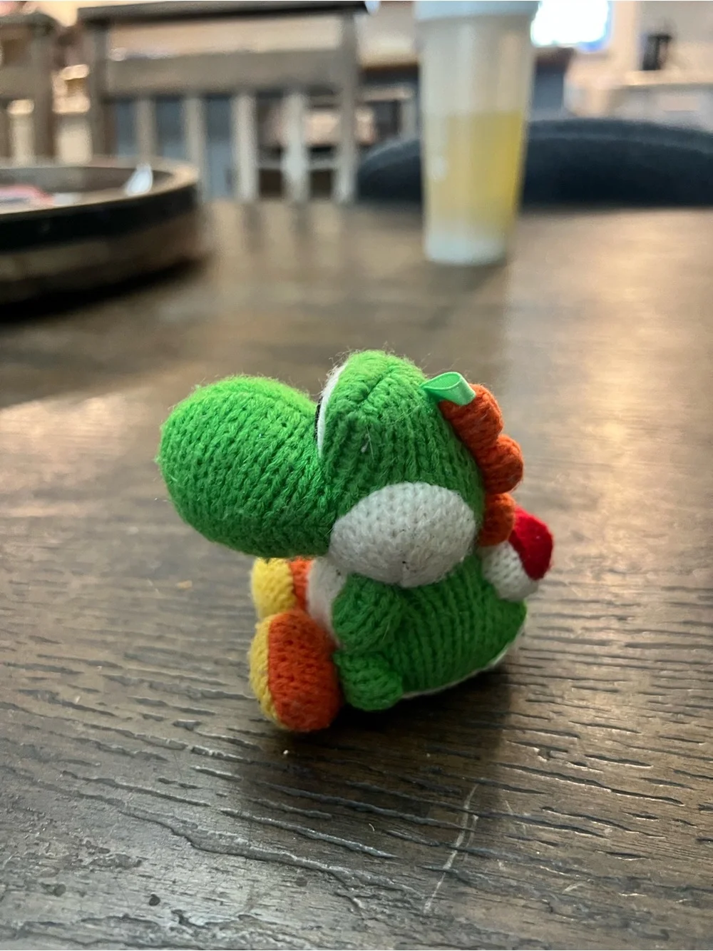Nintendo Green Yarn Yoshi Amiibo Plush Figure